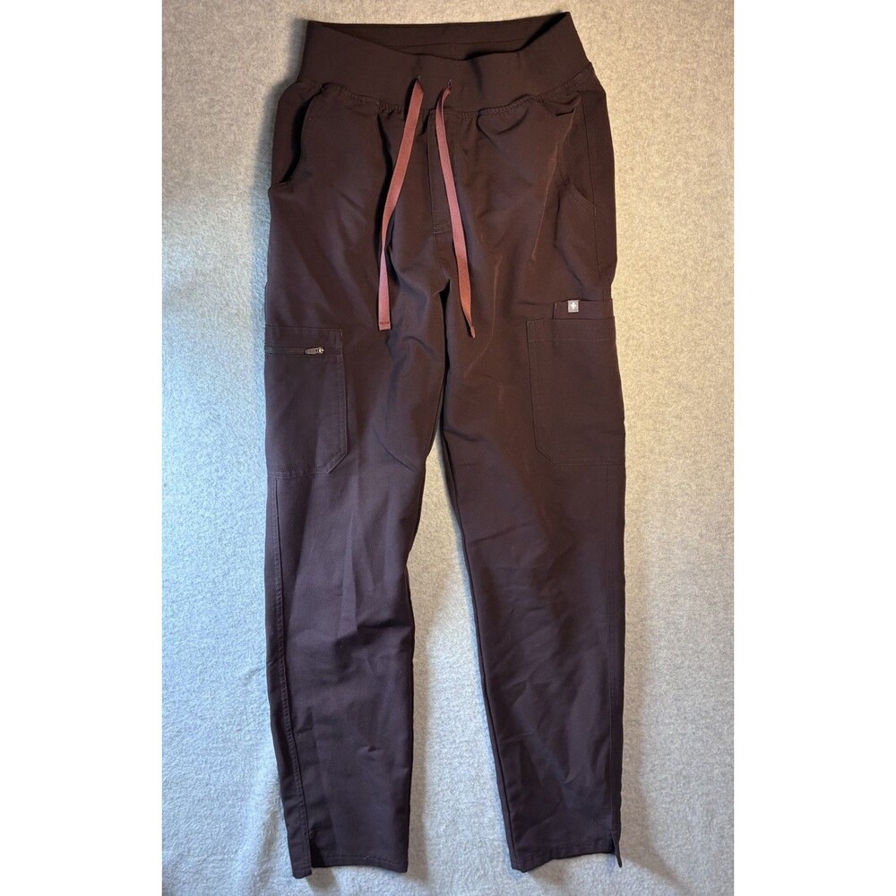 Figs Women’s Pants Brown Sz S Tall Technical HWyola Scrubs Nurse Doctor Comfort